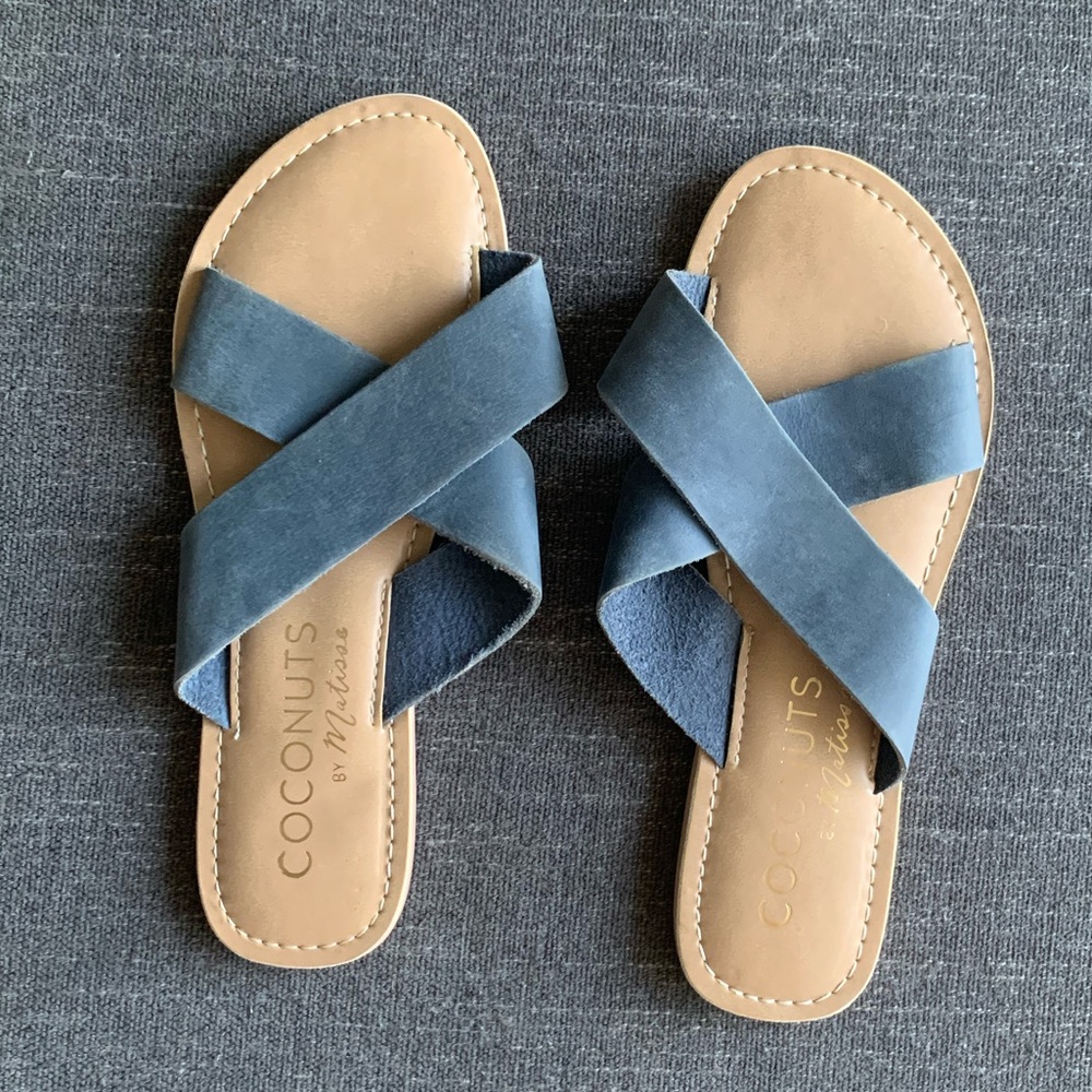 Blue Sandals Never Worn
